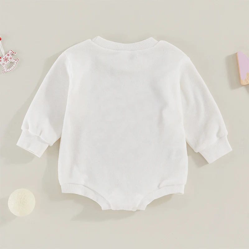 Snowman Embroidered Long Sleeve Bodysuits