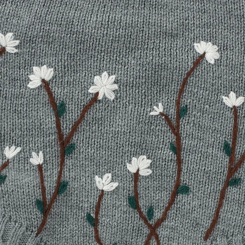 Floral Sleeveless Knitwear