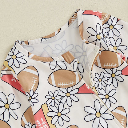 Football Autumn Floral Jumpsuit