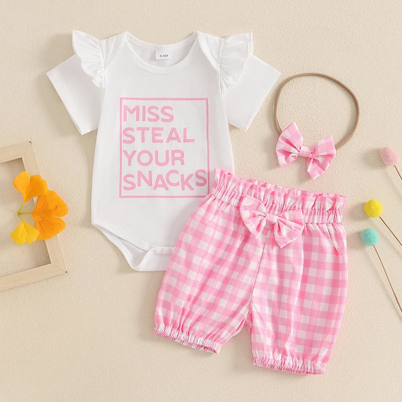 3 Piece Plaid Summer Outfit