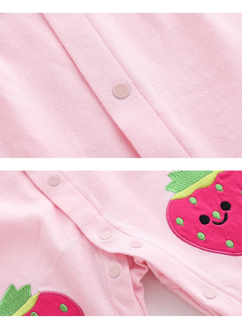 Strawberry Long-Sleeved Jumpsuit
