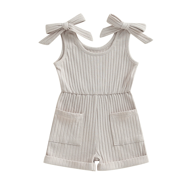 Sleeveless Ribbed Romper