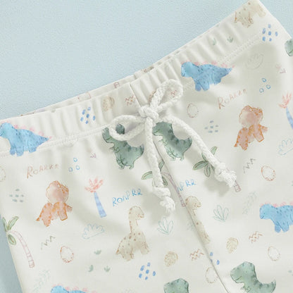 Maillot de bain à motifs floraux et fauniques