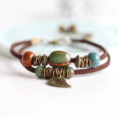 Glaze Ceramic Trinkets Bracelets
