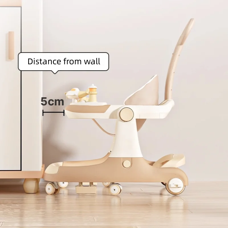 Trotteur pliable pour bébé anti-jambes multifonctionnel