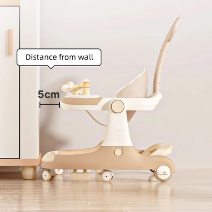 Trotteur pliable pour bébé anti-jambes multifonctionnel