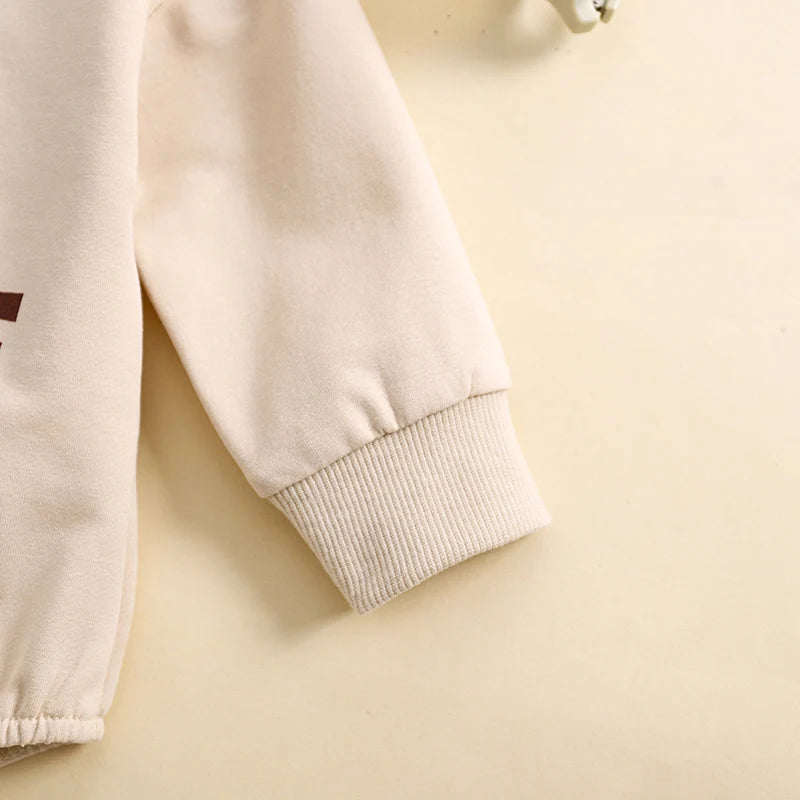 Body ras du cou à manches longues et lettres