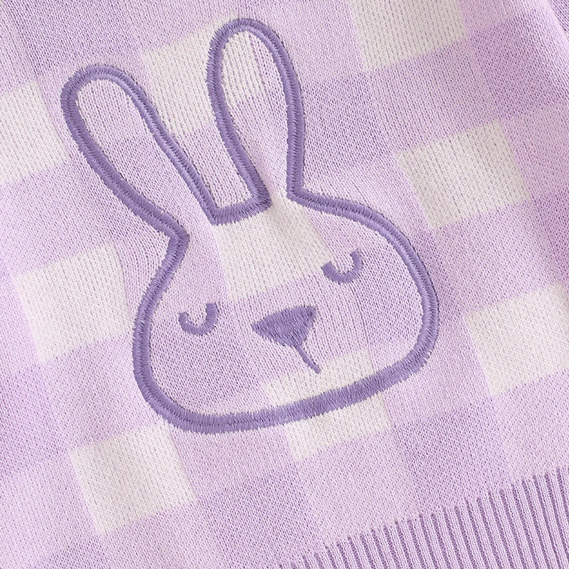 Checkered Bunny Sweater