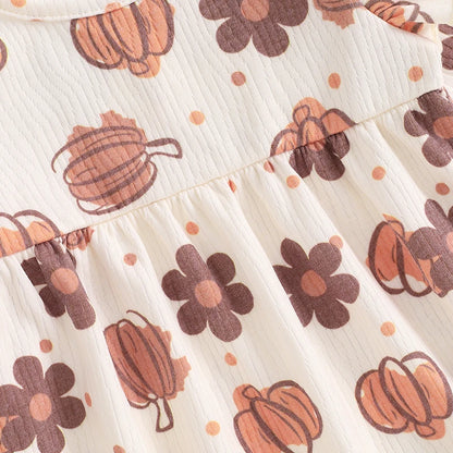 Halloween Ruffle Romper