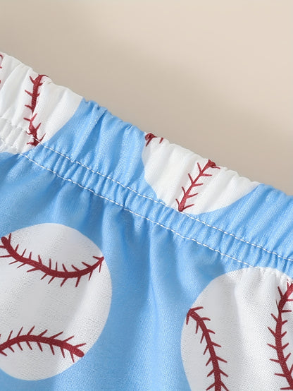 2 Piece Fashion Baseball Outfit Set