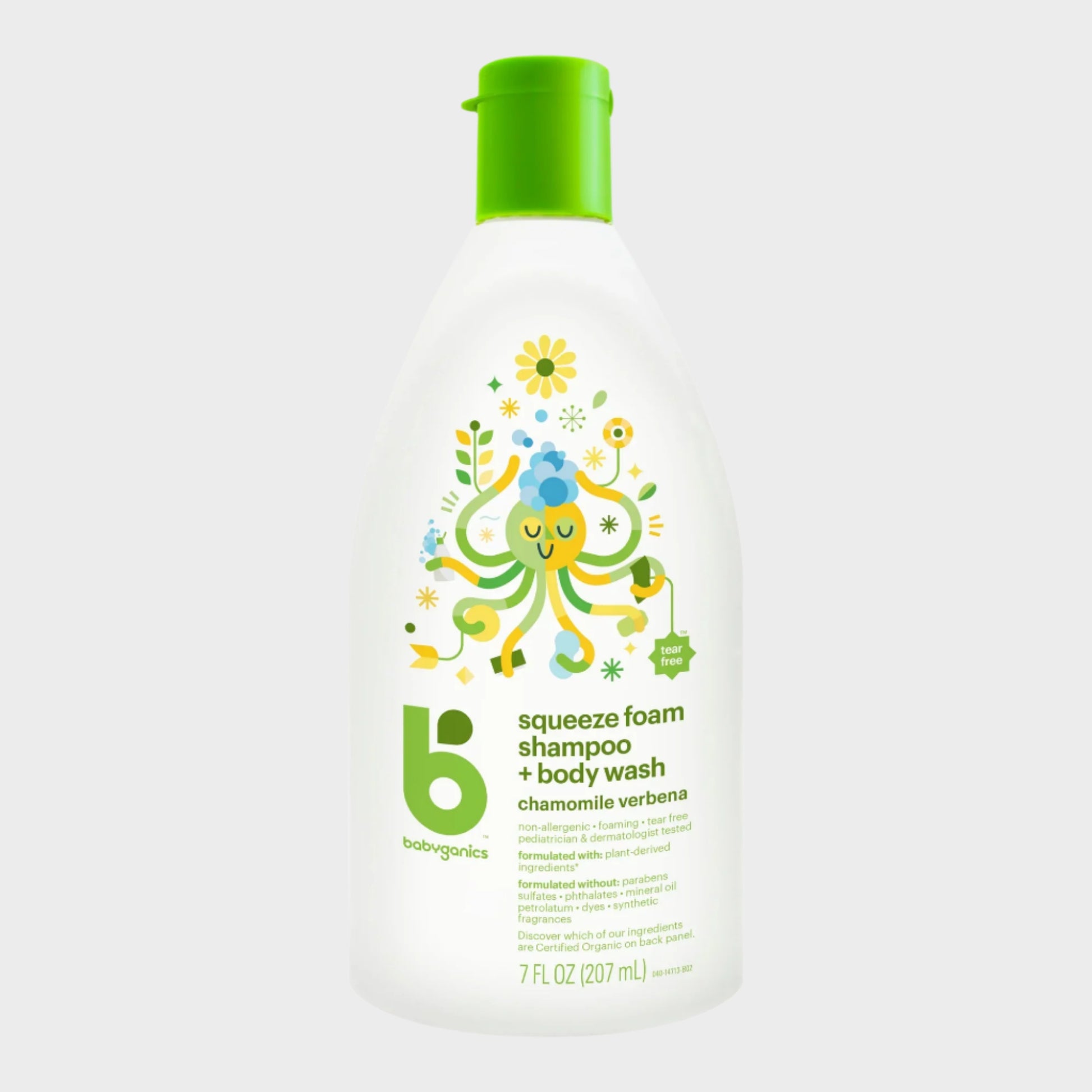 Baby Shampoo + Body Wash Pump Bottle, Chamomile Verbena, 7Oz