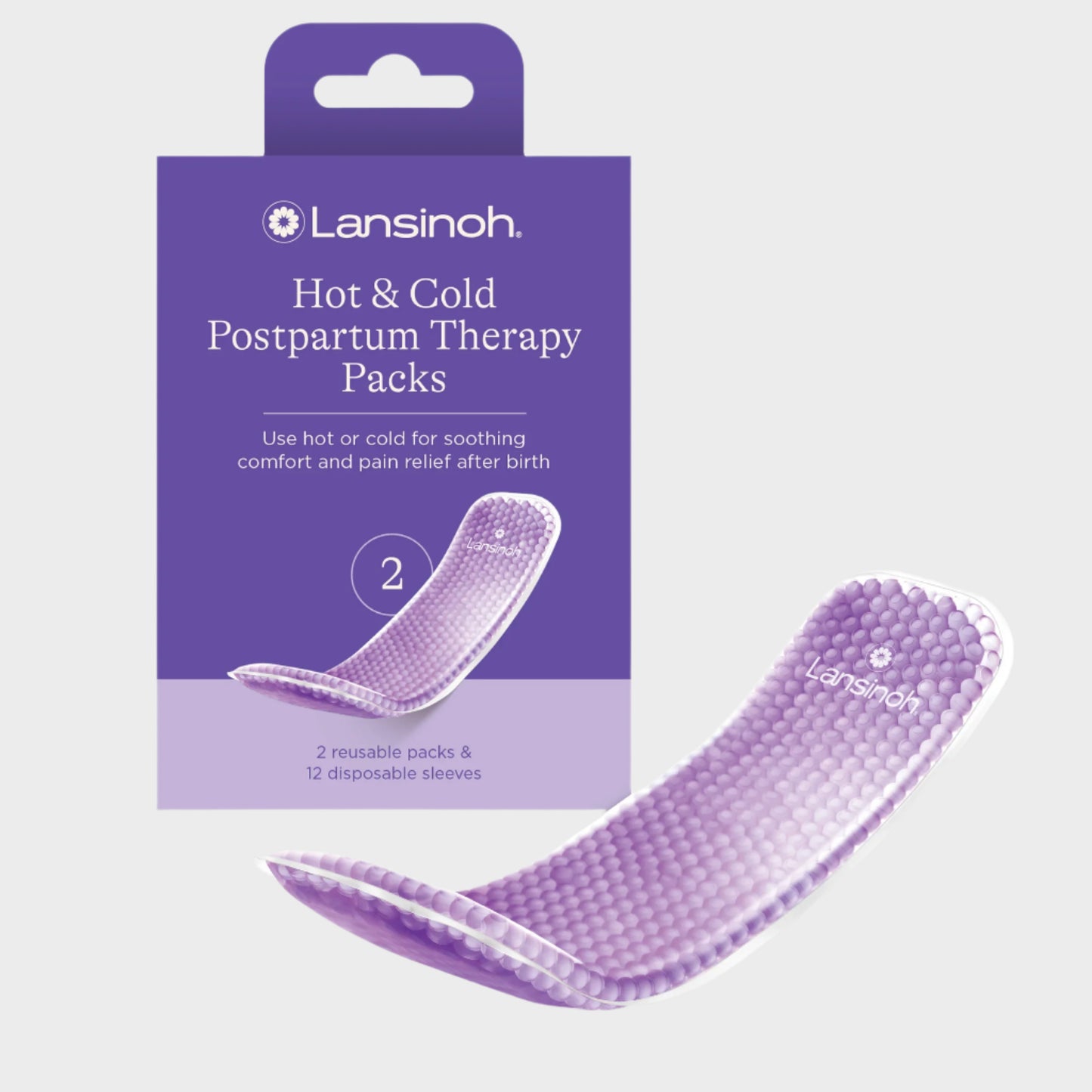 Hot and Cold Pads, Postpartum Essentials, Purple, 2 Ct.