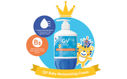QV Baby Moisturising Cream 500G Pump Extra Hydration Dry Sensitive Skin Ego