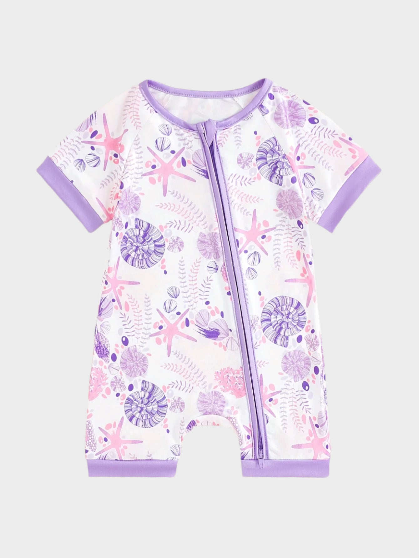 Combinaison zippée à manches courtes en forme d'étoile de mer