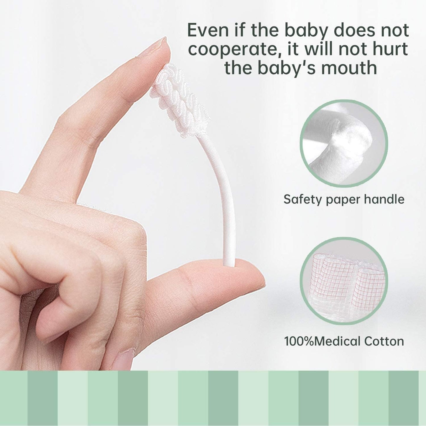 48PCS Toothbrush – Disposable Newborn Tongue Cleaner & Gum Cleaning Gauze, Oral Hygiene Care for 0-36 Months Baby (1 Pack)