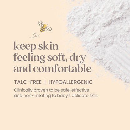 Baby Dusting Powder, 100% Natural Origin, Talc-Free, Pediatrician Tested, 7.5 Ounces