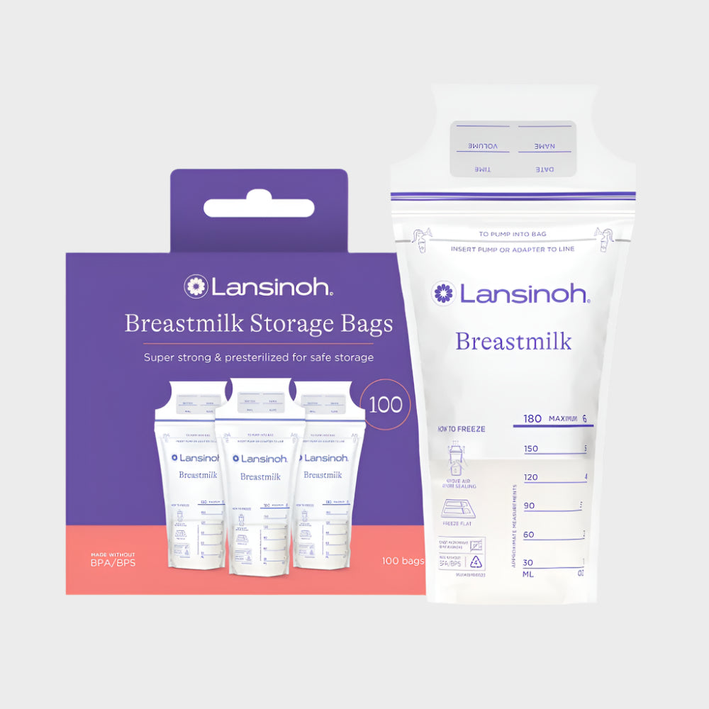 Breastmilk Storage Bags, 100 Count, Fast Freeze & Thaw, 6 Oz