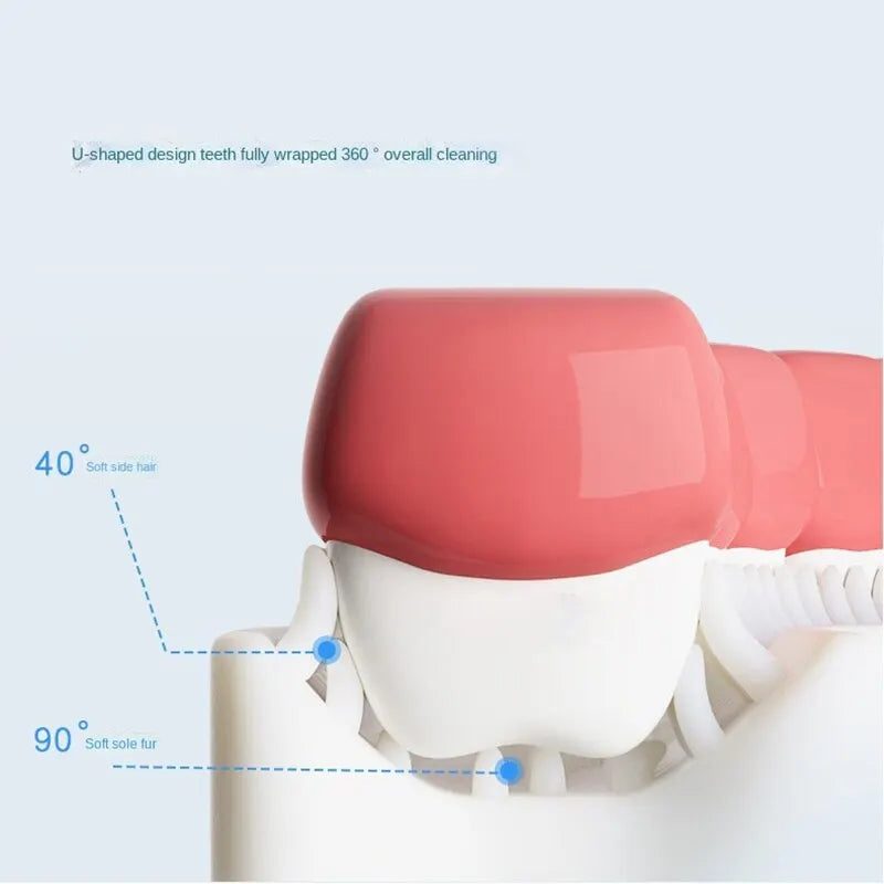 Baby Toothbrush Children 360 Degree U-Shaped Child Toothbrush Teethers Baby Brush Silicone Kids Teeth Oral Care Cleaning
