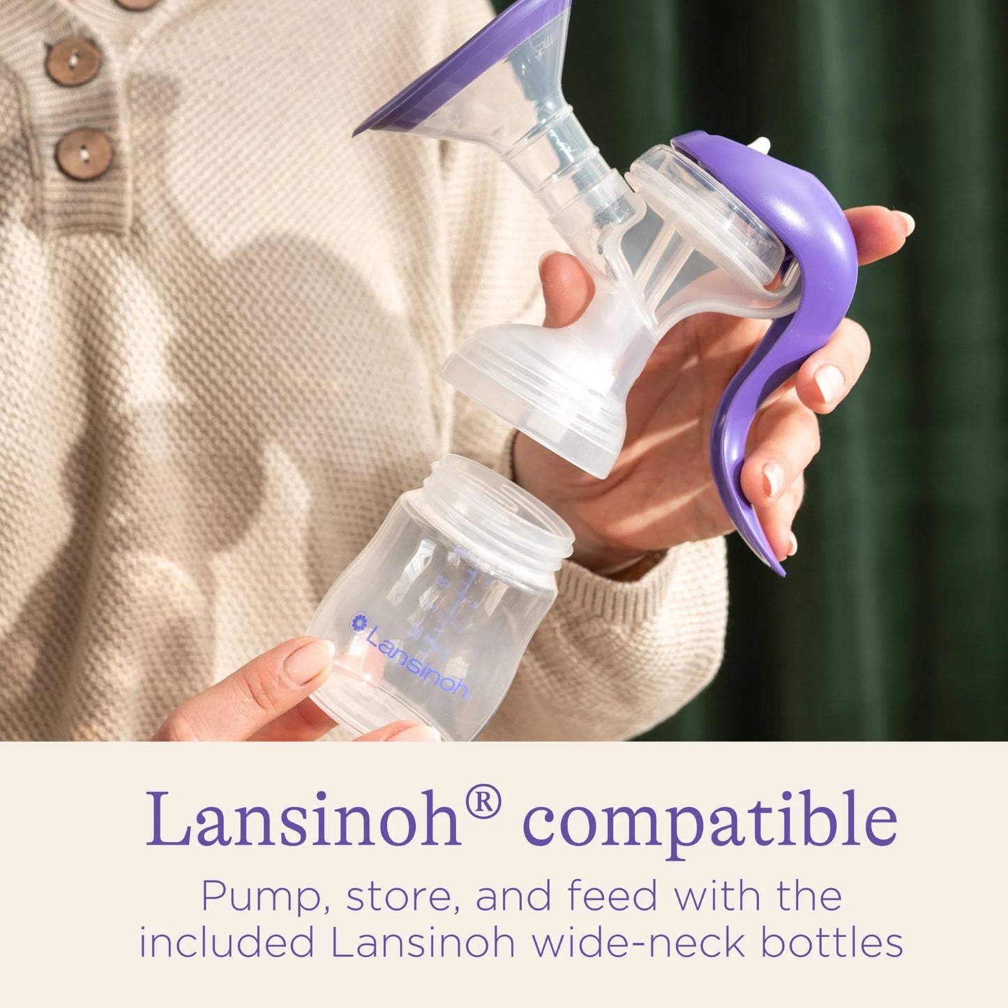 Manual Breast Pump, Hand Pump for Breastfeeding, 5 Fl Oz