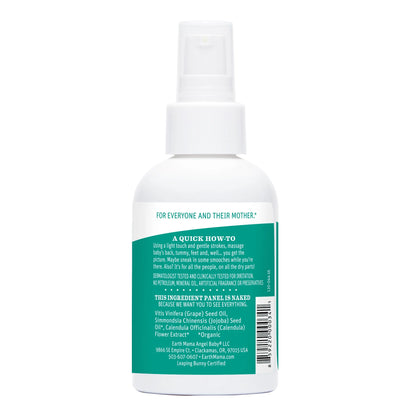 Calendula Baby Oil, Fragrance Free Moisturizing Body Oil and Bath Oil for Dry Sensitive Skin of All Ages, 4 Fl Oz