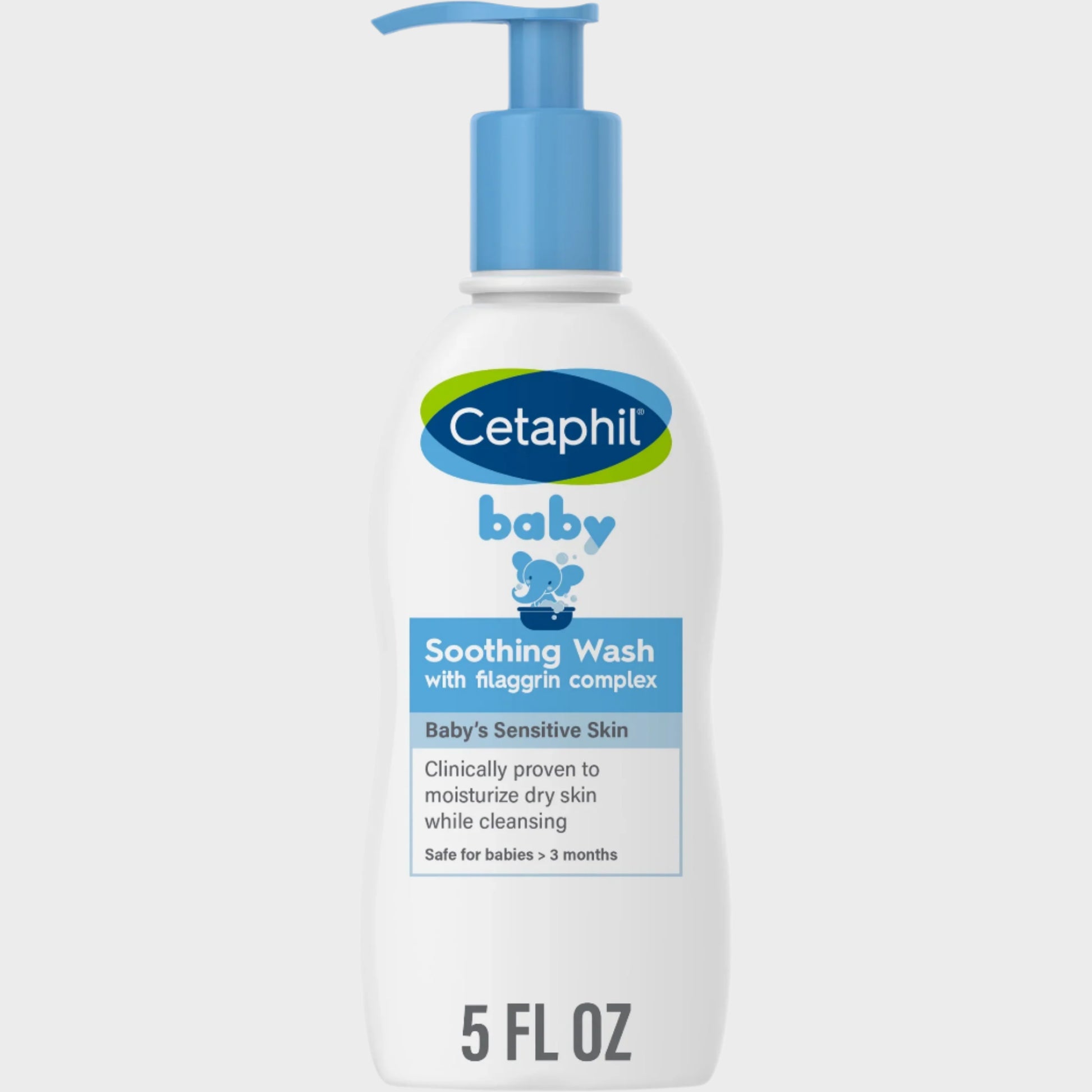 Baby Soothing Wash, with Colloidal Oatmeal & Niacinamide, Hypoallergenic, 5Oz