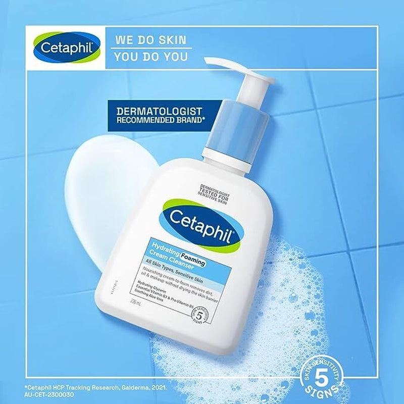 Cetaphil Hydrating Foaming Cream Cleanser 236Ml