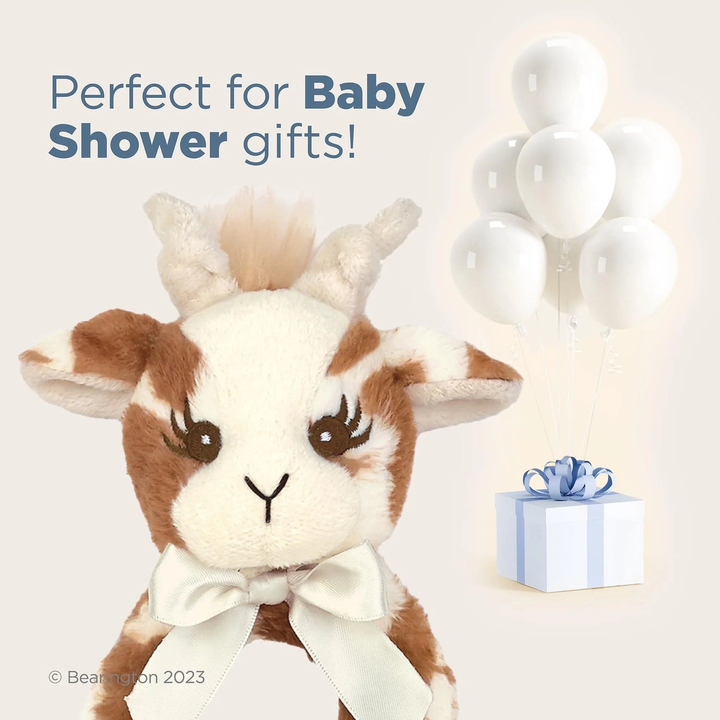 Bearington Baby Lil’ Patches, 5.5 Inch Giraffe Plush Stuffed Animal Baby Rattle, Newborn Toys, Giraffe Baby Stuff