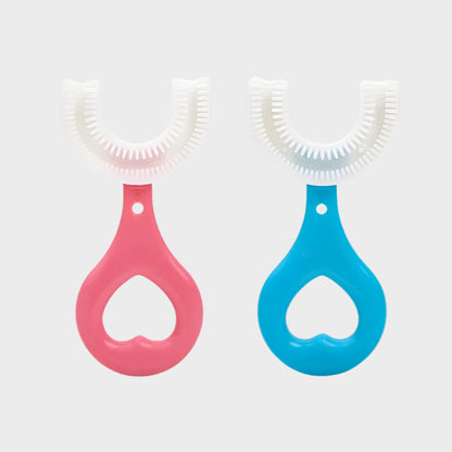 Baby Toothbrush Children 360 Degree U-Shaped Child Toothbrush Teethers Baby Brush Silicone Kids Teeth Oral Care Cleaning