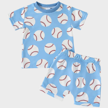 2 Piece Fashion Baseball Outfit Set