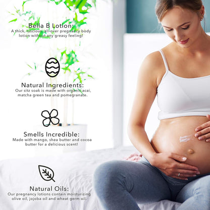 Silk & Honey 8 Oz - Pregnancy Safe Moisturizing Lotion - Made with Natural Ingredients - Use Twice Daily for Moist, Soft Skin
