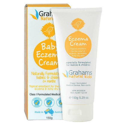 NEW Grahams Natural Baby Eczema Cream 75G